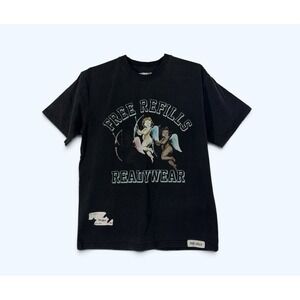 Free Refills Readywear CUPIDS T-Shirt Mens LARGE BLACK